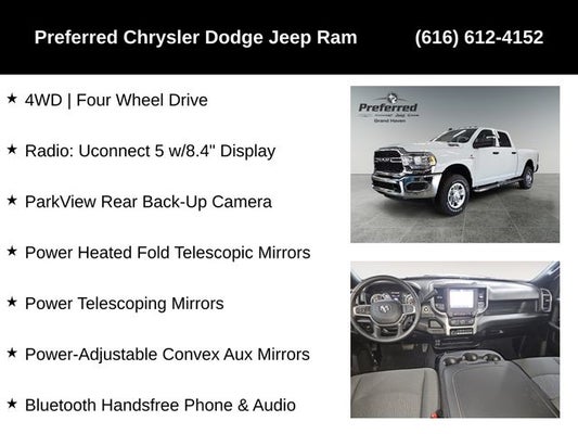 2024 RAM Ram 3500 RAM 3500 TRADESMAN CREW CAB 4X4 6'4' BOX in Grand Haven, MI - Preferred Auto Dealerships
