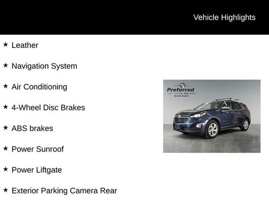 2018 Chevrolet Equinox Premier in Grand Haven, MI - Preferred Auto Dealerships