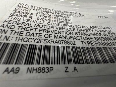 2024 Honda Accord Hybrid Sport