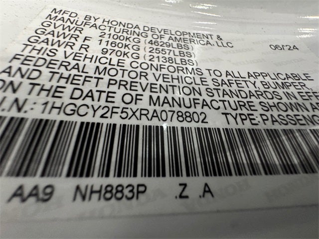 2024 Honda Accord Hybrid Sport