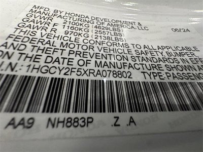 2024 Honda Accord Hybrid Sport