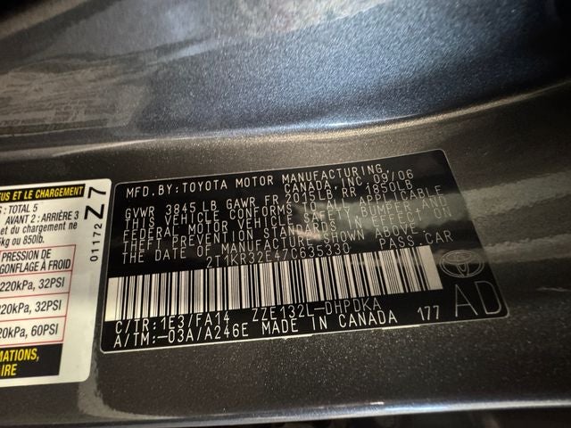 2007 Toyota Matrix Base