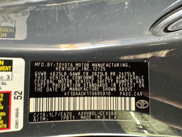 2026 Toyota Camry SE
