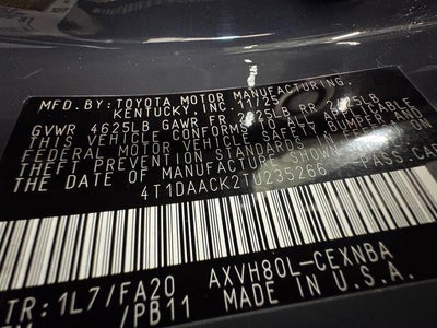 2026 Toyota Camry LE