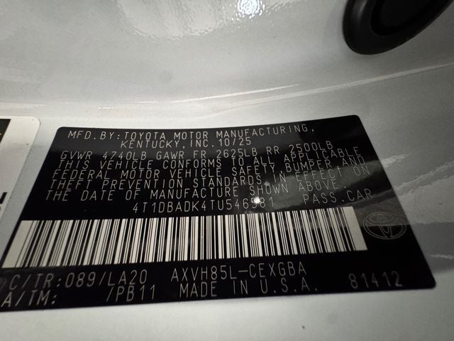 2026 Toyota Camry XLE