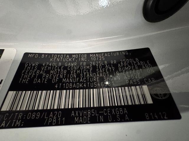 2026 Toyota Camry XLE