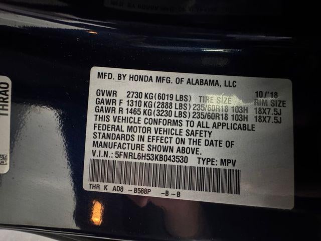 2019 Honda Odyssey EX