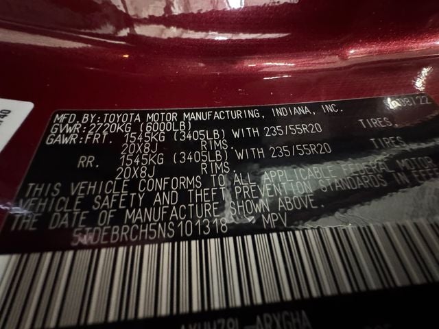 2022 Toyota Highlander Hybrid Platinum