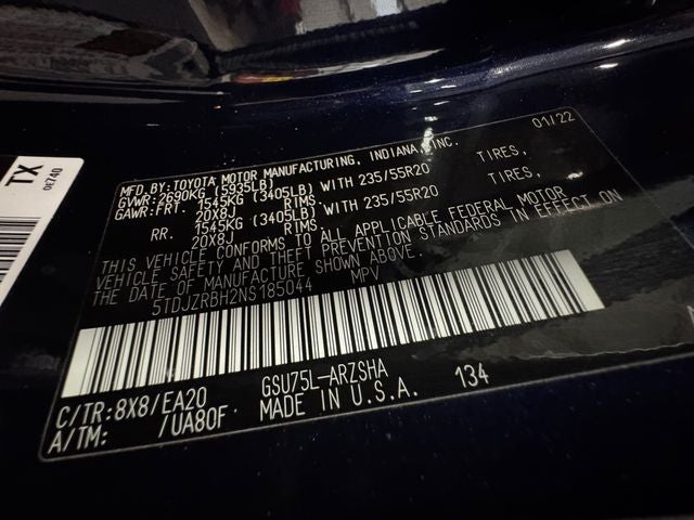 2022 Toyota Highlander XSE