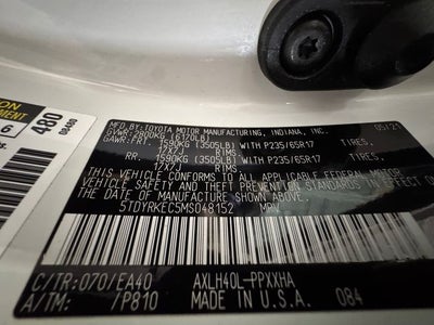 2021 Toyota Sienna XLE 8 Passenger