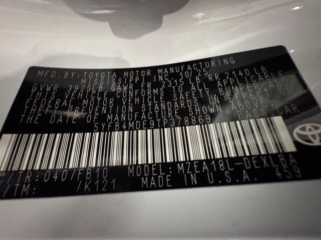 2026 Toyota Corolla LE