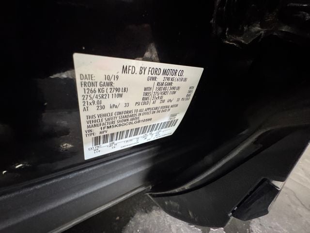 2020 Ford Explorer ST 3.0 Liter V6 EcoBoost 4WD