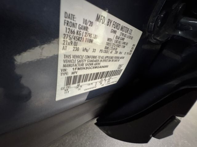 2021 Ford Explorer ST 3.0 Liter V7 EcoBoost 4WD