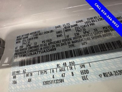 2026 Ford Escape Platinum