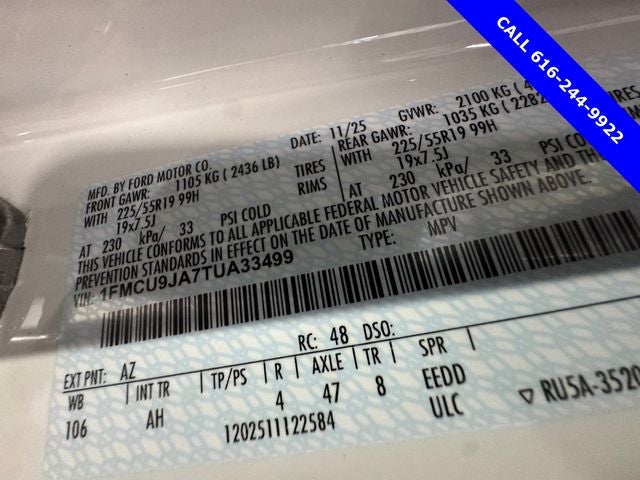 2026 Ford Escape Platinum