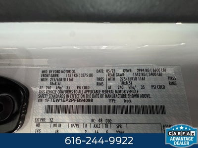 2023 Ford F-150 XL 2.7 Liter V6 EcoBoost SuperCrew 4WD