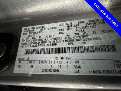 2025 Ford F-150 STX 2.7 Liter V6 EcoBoost SuperCrew 4WD