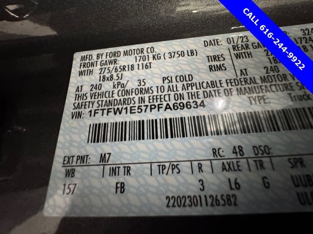 2023 Ford F-150 XLT 5.0 Liter V8 SuperCrew 4WD