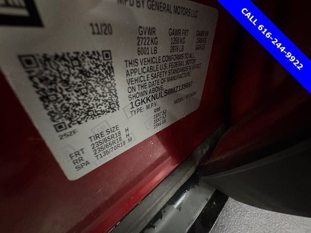 2021 GMC Acadia SLT 3.6 Liter V6 AWD