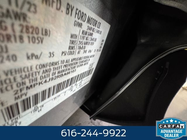 2024 Ford Edge SEL 2.0 Liter EcoBoost AWD Leather Seating