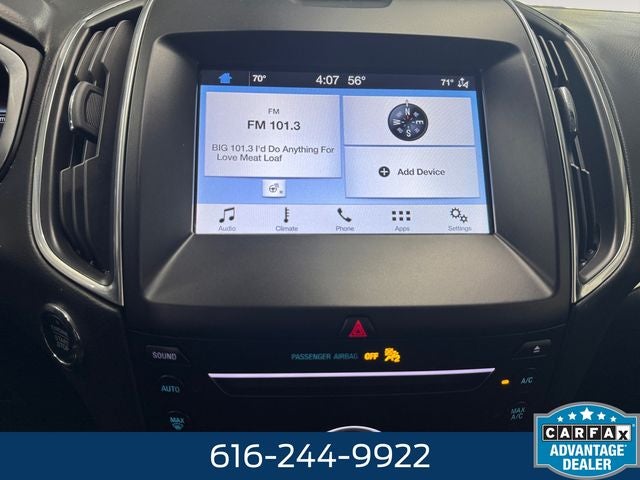 2019 Ford Edge Titanium 2.0 Liter EcoBoost Turbocharged AWD
