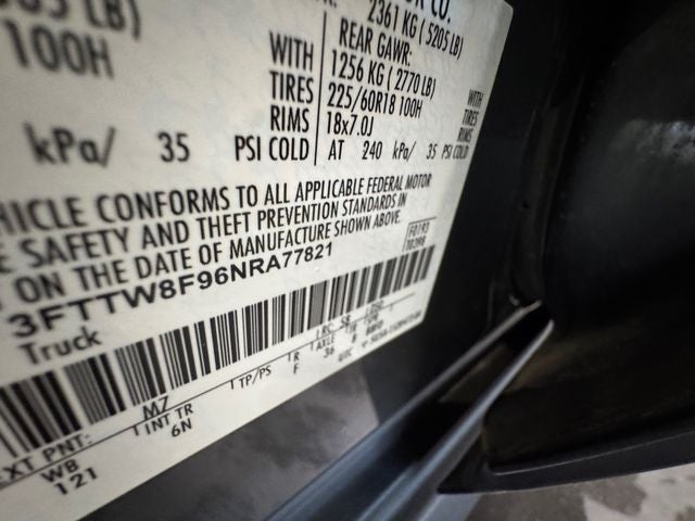 2022 Ford Maverick Lariat 2.0 Liter EcoBoost Turbocharged Crew Cab AWD