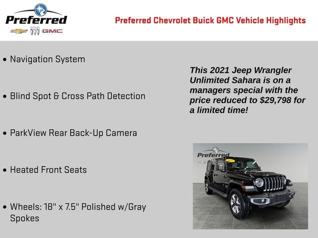 2021 Jeep Wrangler Unlimited Sahara 4x4