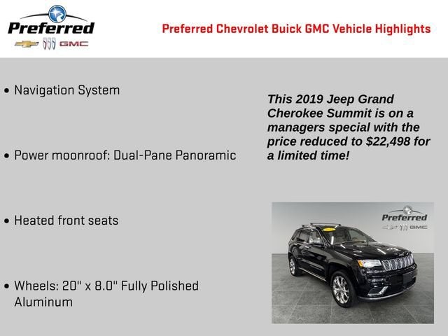 2019 Jeep Grand Cherokee Summit 4x4