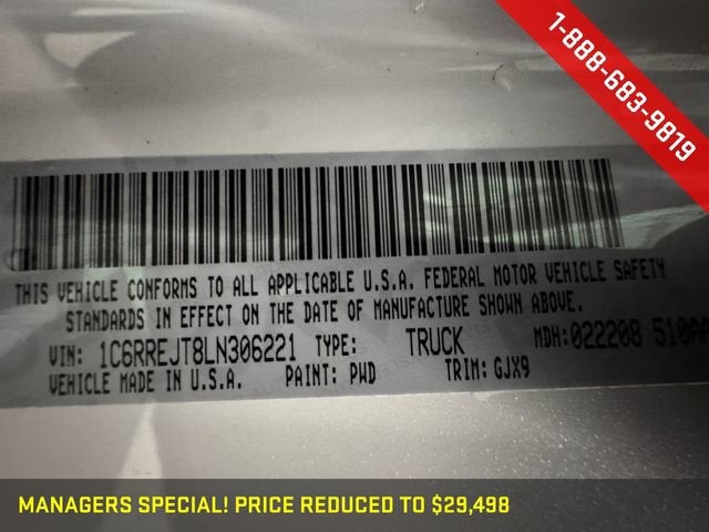 2020 RAM 1500 Laramie Crew Cab 4x2 5'7" Box