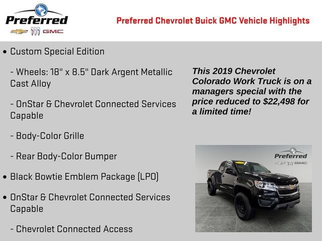 2019 Chevrolet Colorado 4WD Work Truck