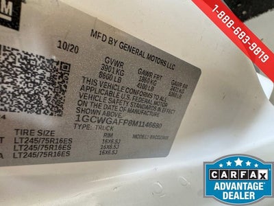 2021 Chevrolet Express Cargo 2500 WT