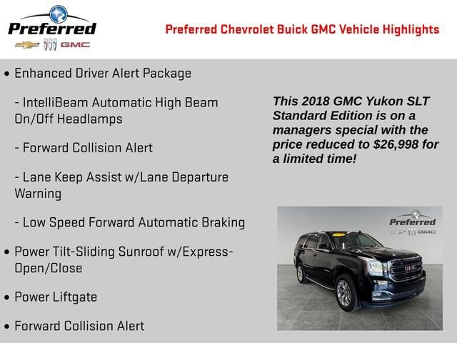 2018 GMC Yukon SLT Standard Edition