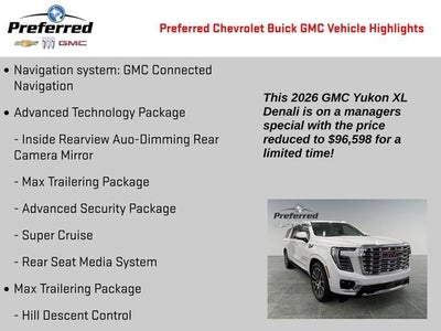 2026 GMC Yukon XL Denali