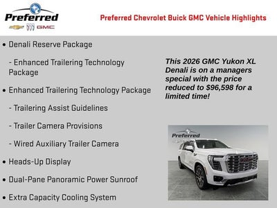 2026 GMC Yukon XL Denali
