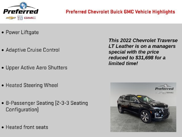 2022 Chevrolet Traverse LT Leather