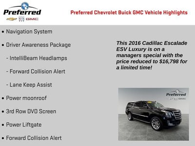 2016 Cadillac Escalade ESV Luxury Collection