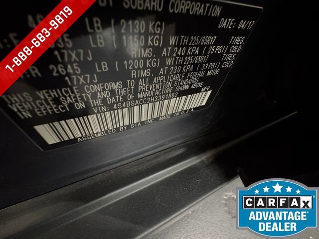 2017 Subaru Outback 2.5i Premium