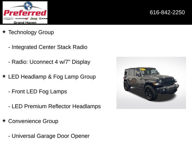 2021 Jeep Wrangler Unlimited Willys 4x4