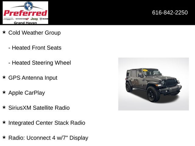 2021 Jeep Wrangler Unlimited Willys 4x4