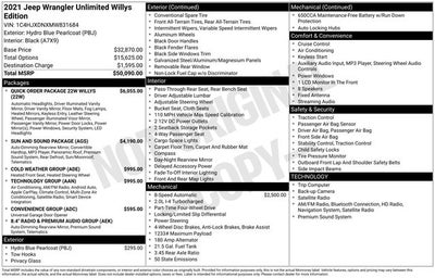2021 Jeep Wrangler Unlimited Willys 4x4
