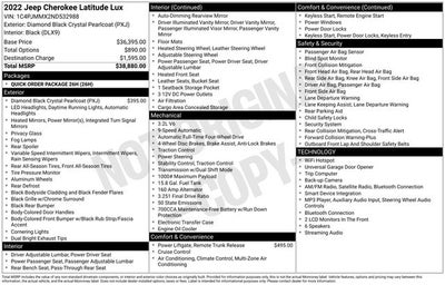 2022 Jeep Cherokee Latitude Lux 4x4