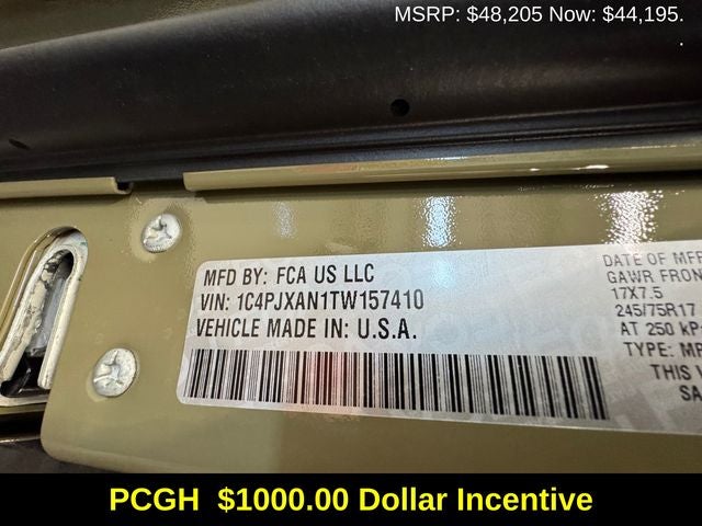 2026 Jeep Wrangler WRANGLER 2-DOOR SPORT S