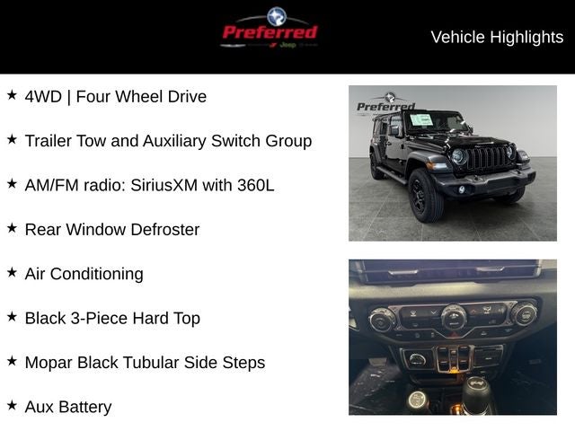 2026 Jeep Wrangler WRANGLER 4-DOOR SPORT