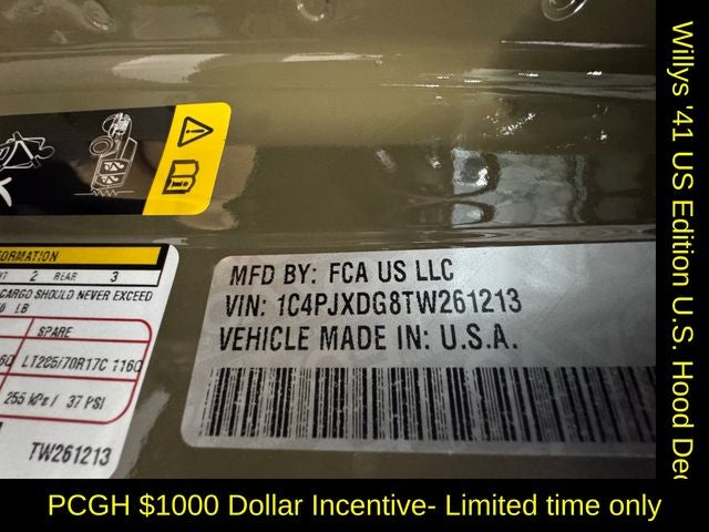 2026 Jeep Wrangler WRANGLER 4-DOOR WILLYS '41