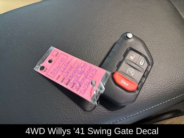 2026 Jeep Wrangler WRANGLER 4-DOOR WILLYS '41