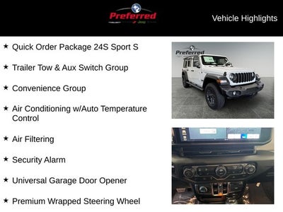 2026 Jeep Wrangler WRANGLER 4-DOOR SPORT S