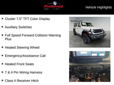 2026 Jeep Wrangler WRANGLER 4-DOOR SPORT S