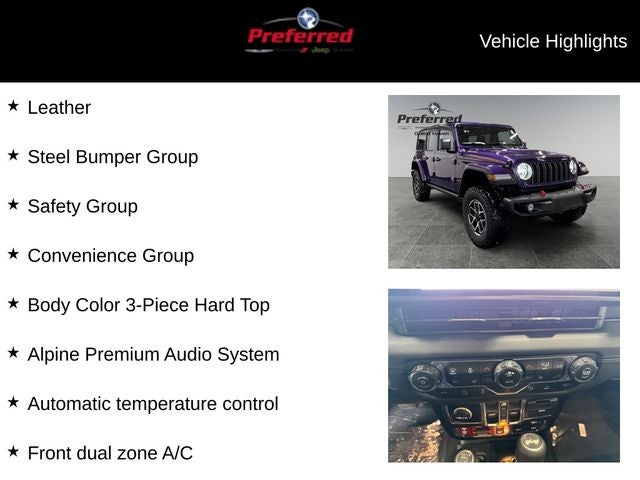 2026 Jeep Wrangler WRANGLER 4-DOOR RUBICON