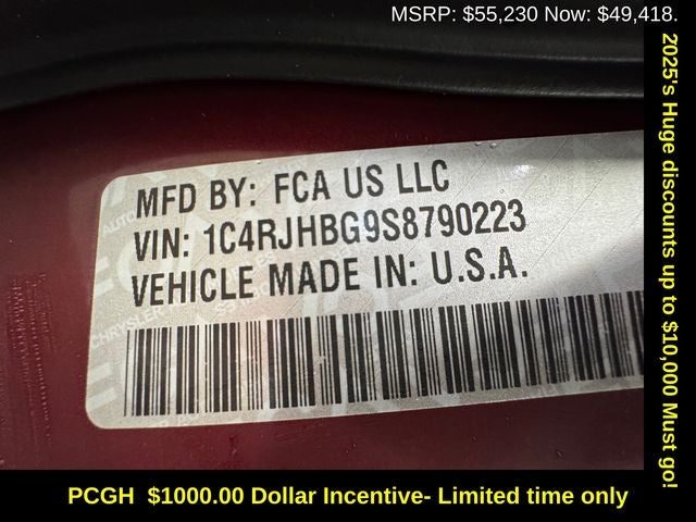 2025 Jeep Grand Cherokee GRAND CHEROKEE LIMITED 4X4