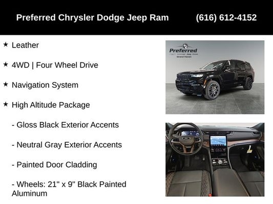 2024 Jeep Grand Cherokee GRAND CHEROKEE L SUMMIT 4X4 in Grand Haven, MI - Preferred Auto Dealerships